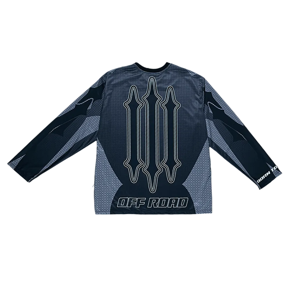 Urban Utility Off-Road Grey Black Longsleeve Jersey