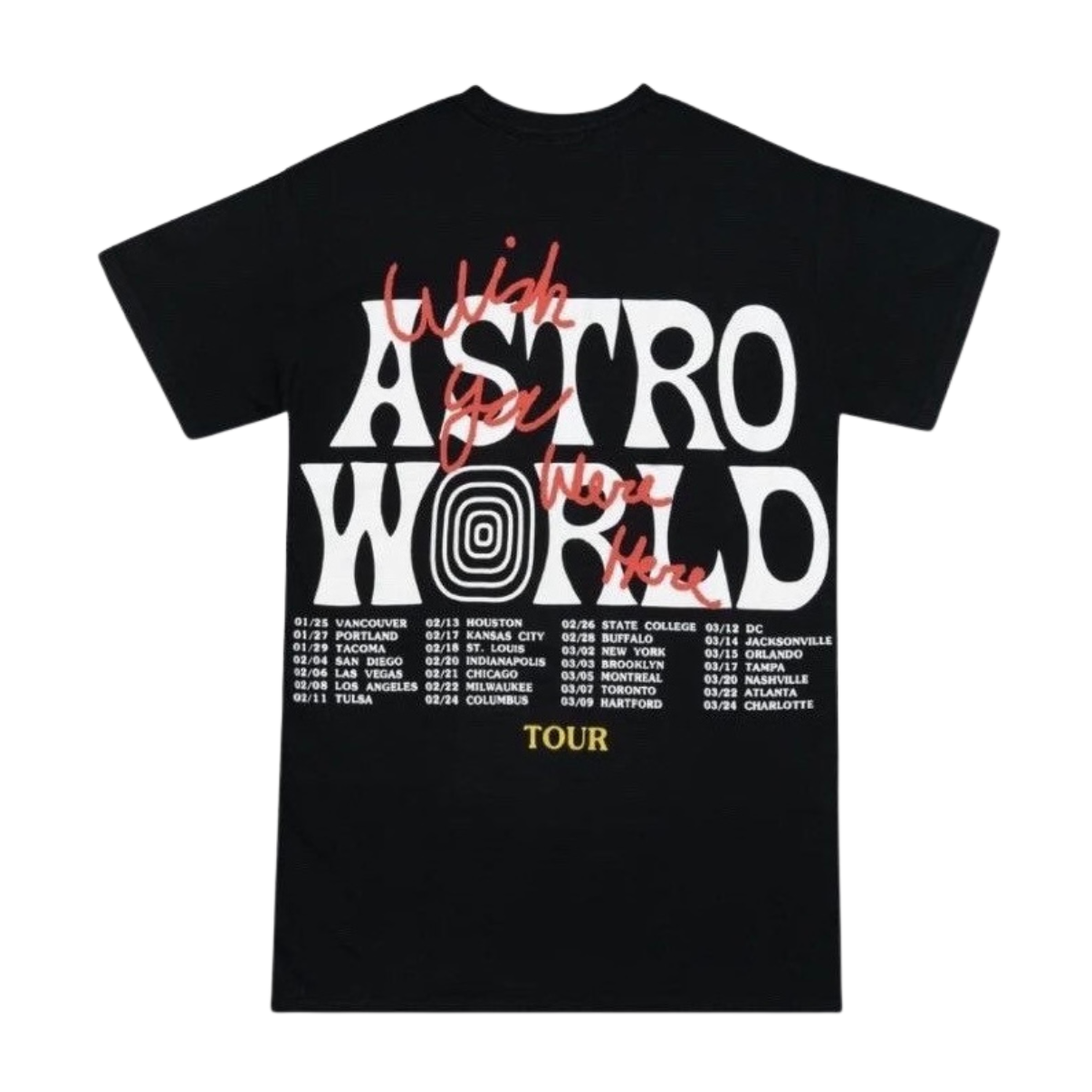 Travis Scott Astroworld Tour "Wish You Were Here”