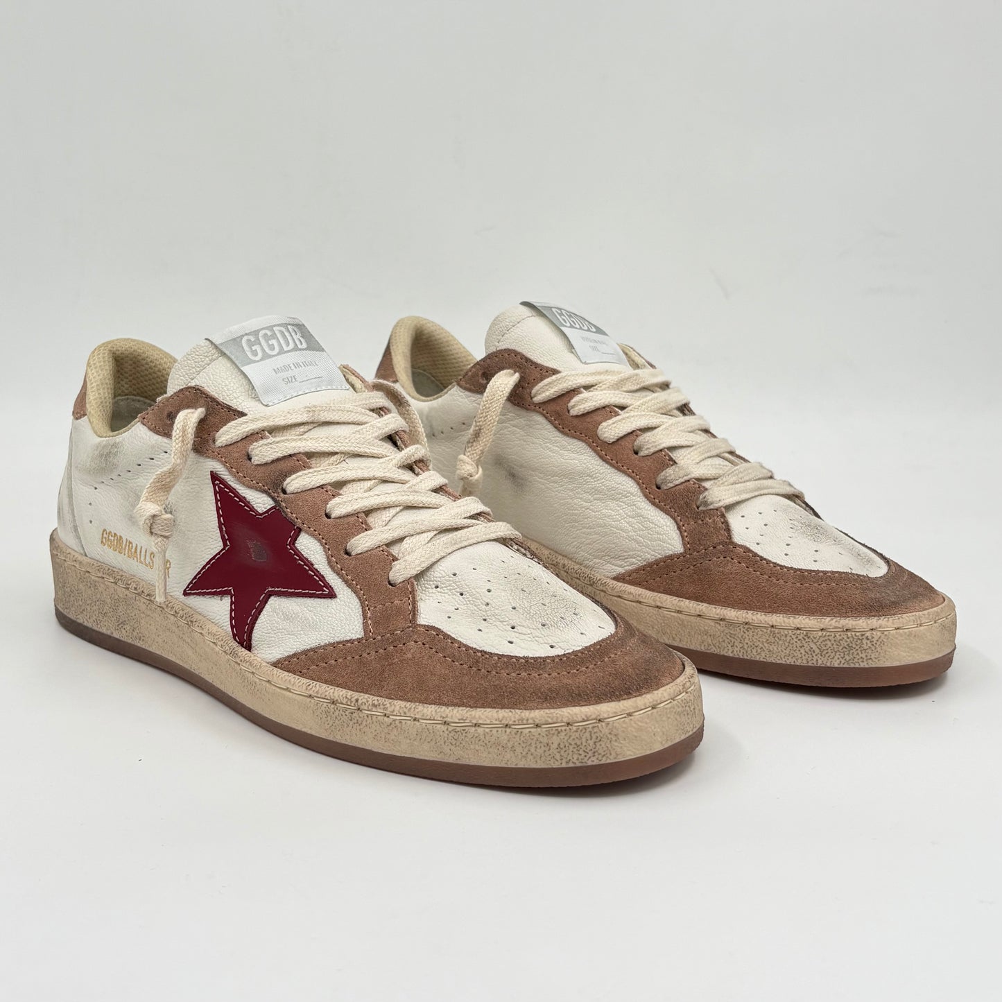 Golden Goose Ball Star White Red