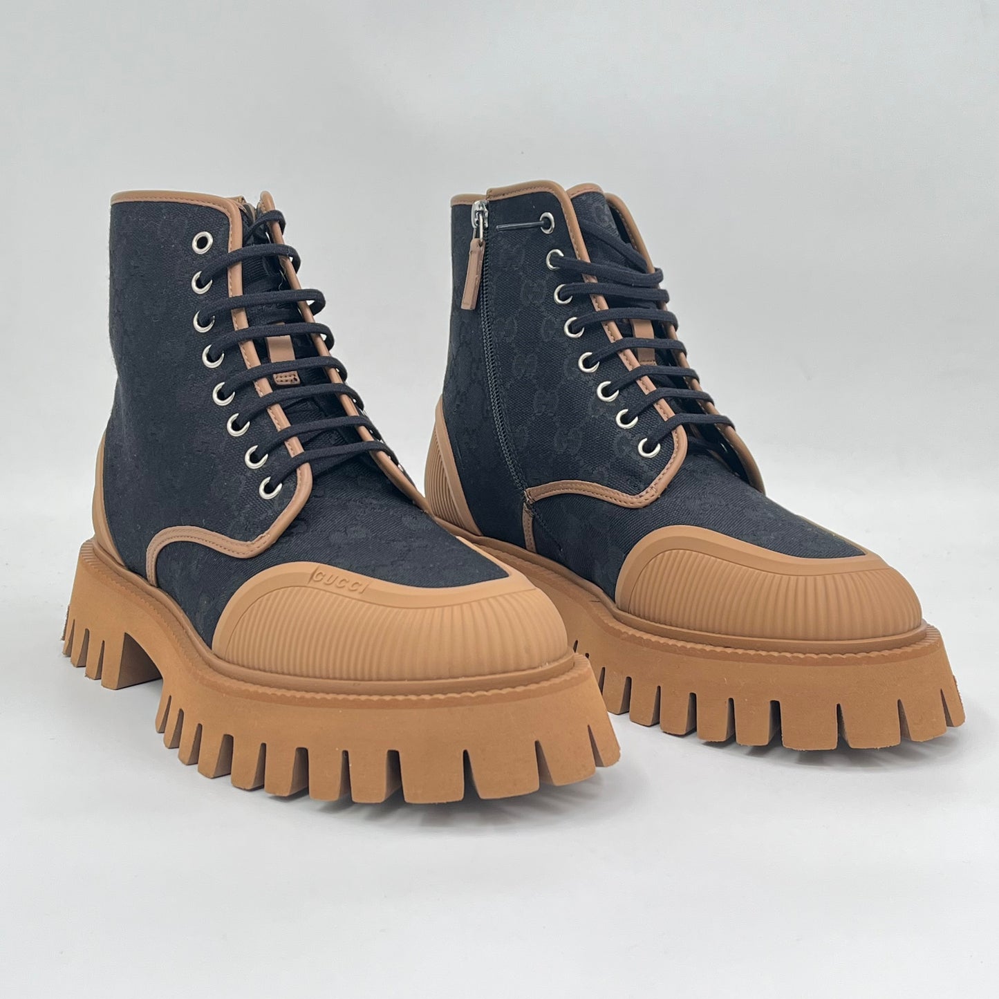 Gucci Lace Up Boot 'Maxi GG - Black’