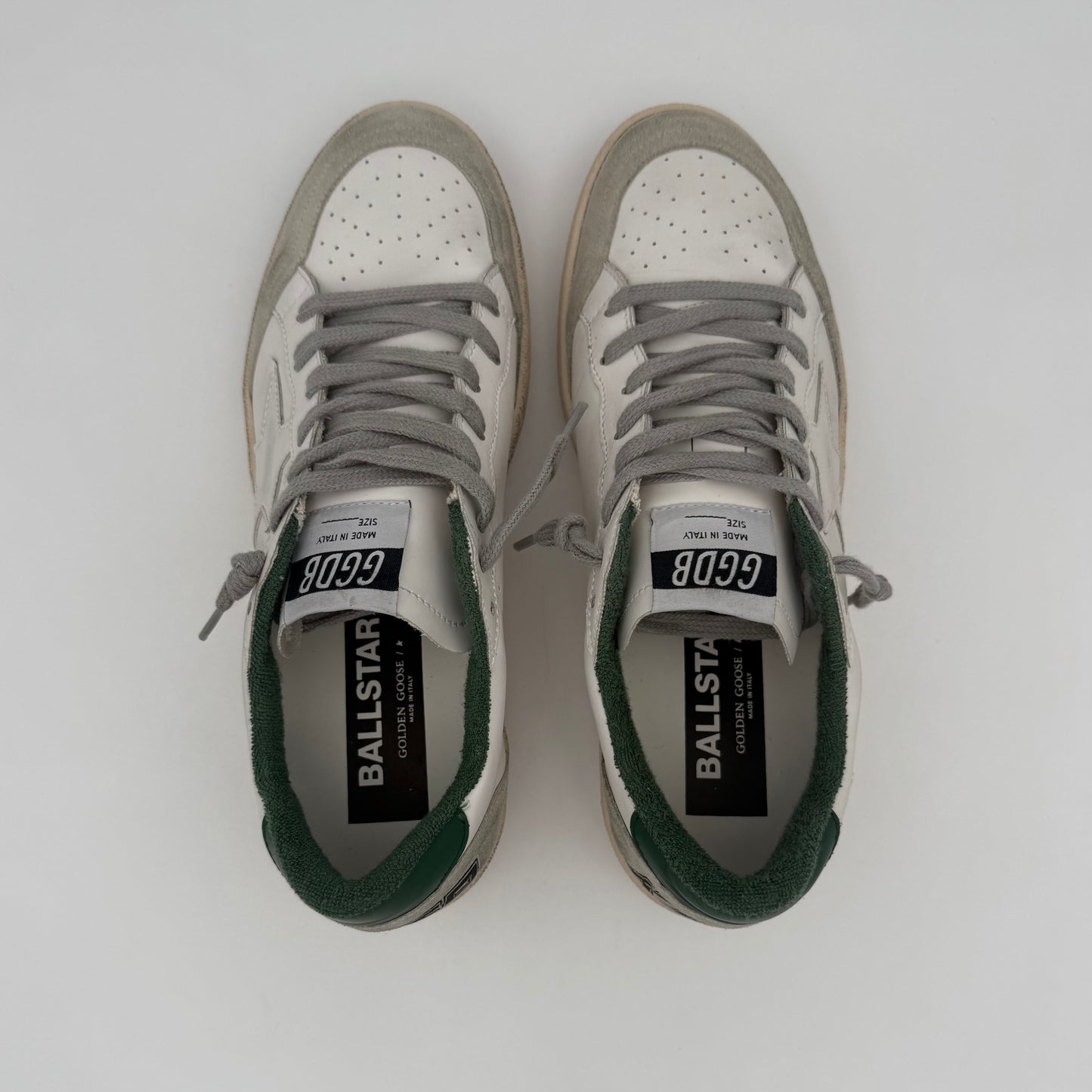 Golden Goose Ball Star White Green