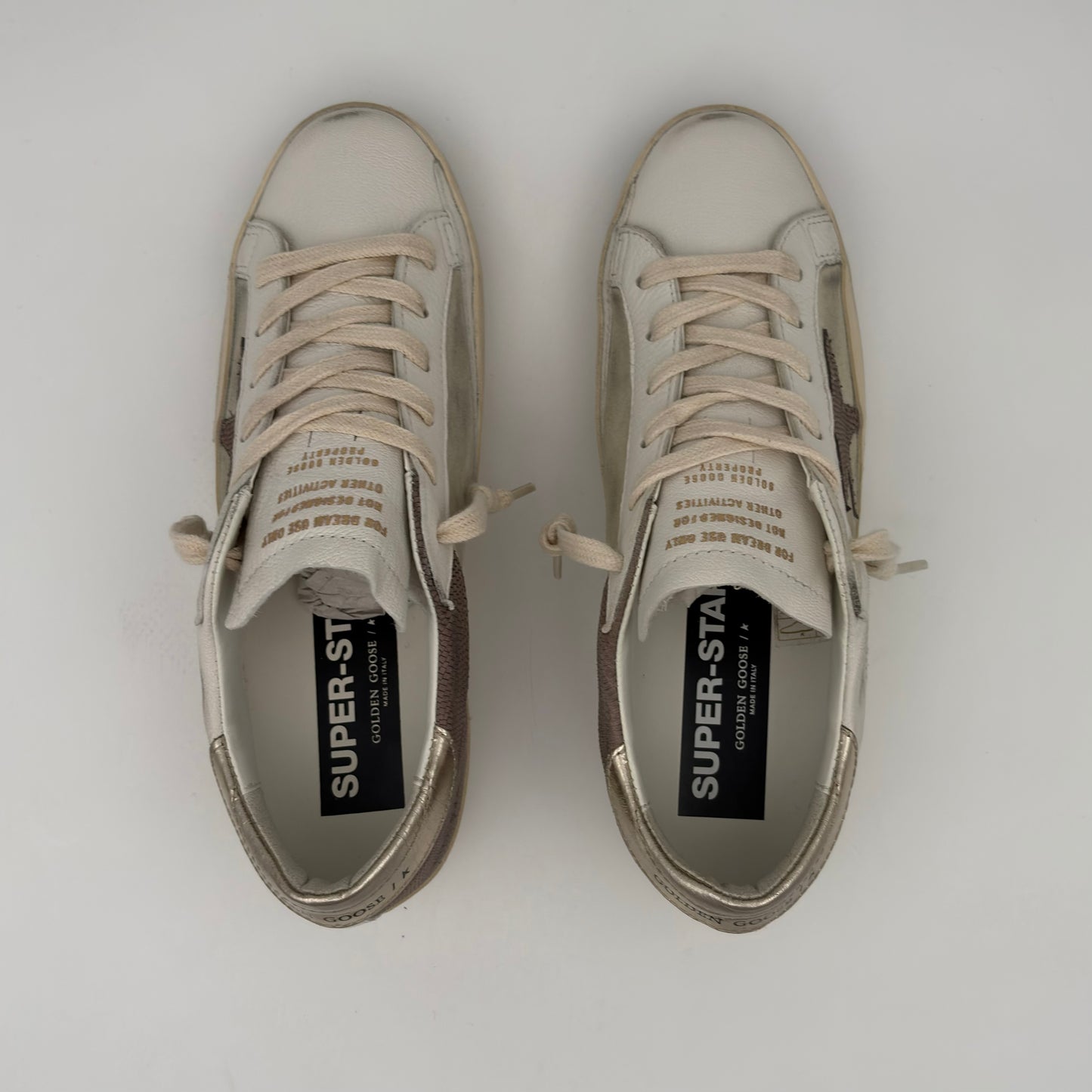 Golden Goose Súper Star White Brown