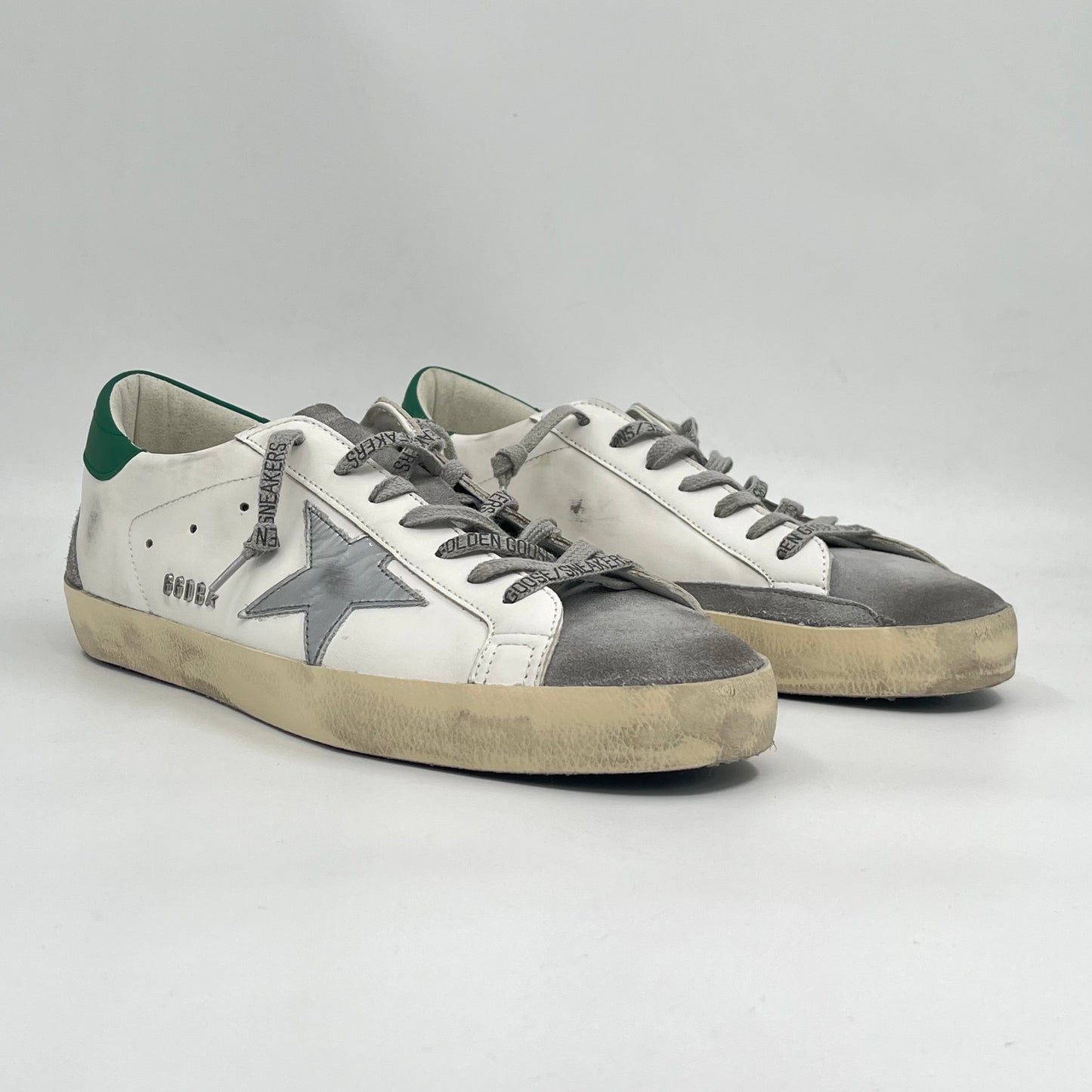 Golden Goose Súper Star Silver Green