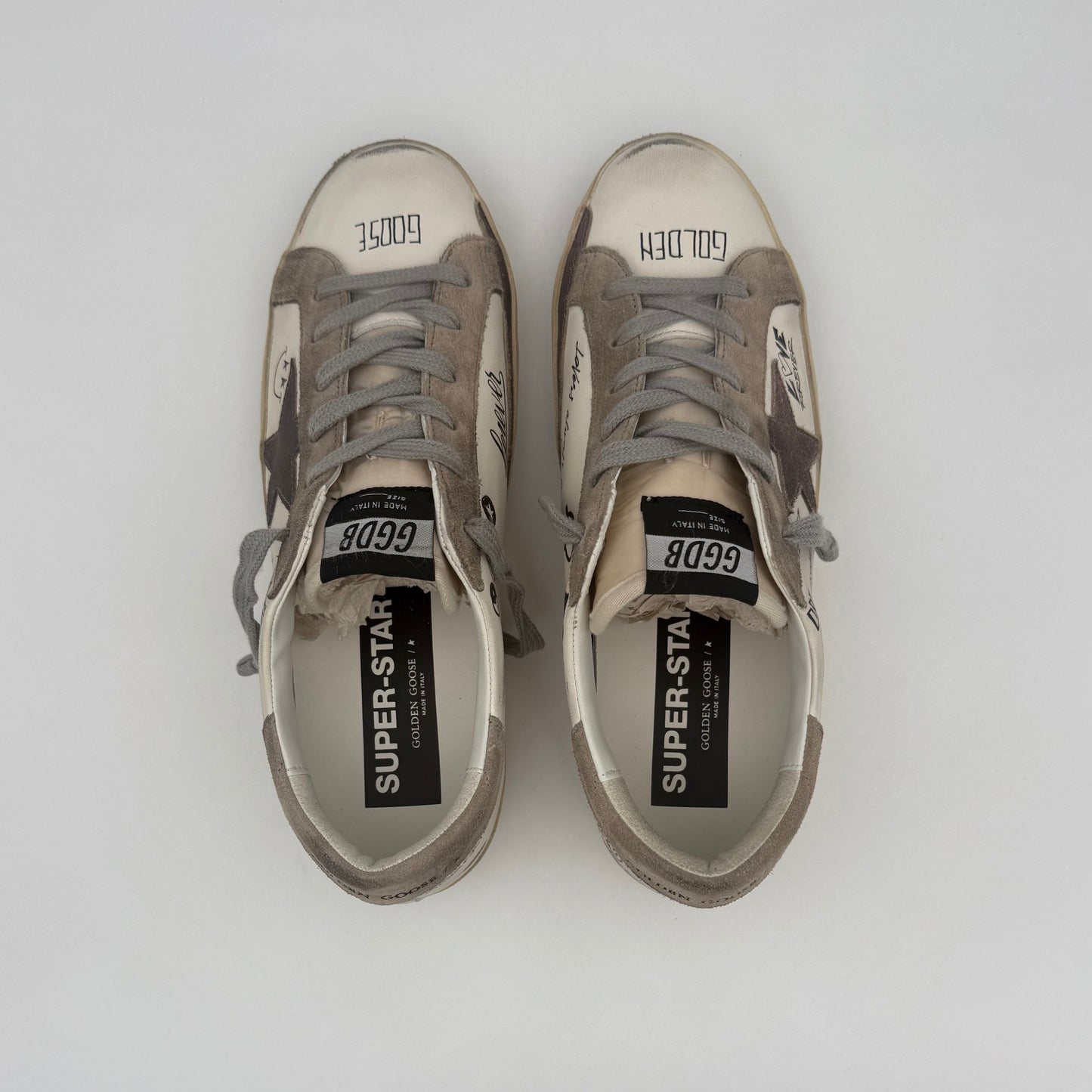 Golden Goose Super Star White Beige