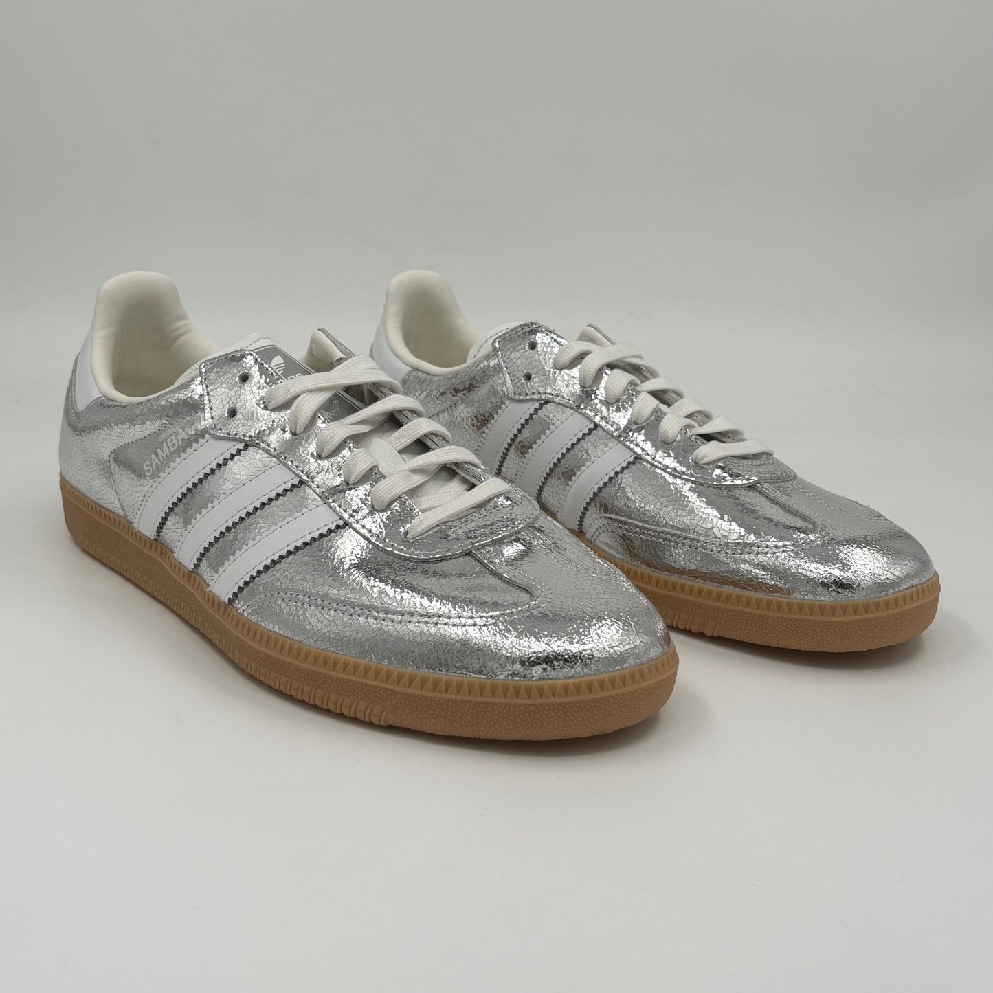 Adidas Samba OG
Silver Metallic Cracked Leather (Women's)