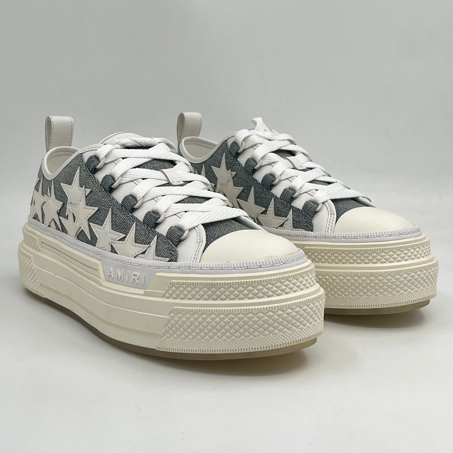 Amiri Stars Court Low Washed Índigo
