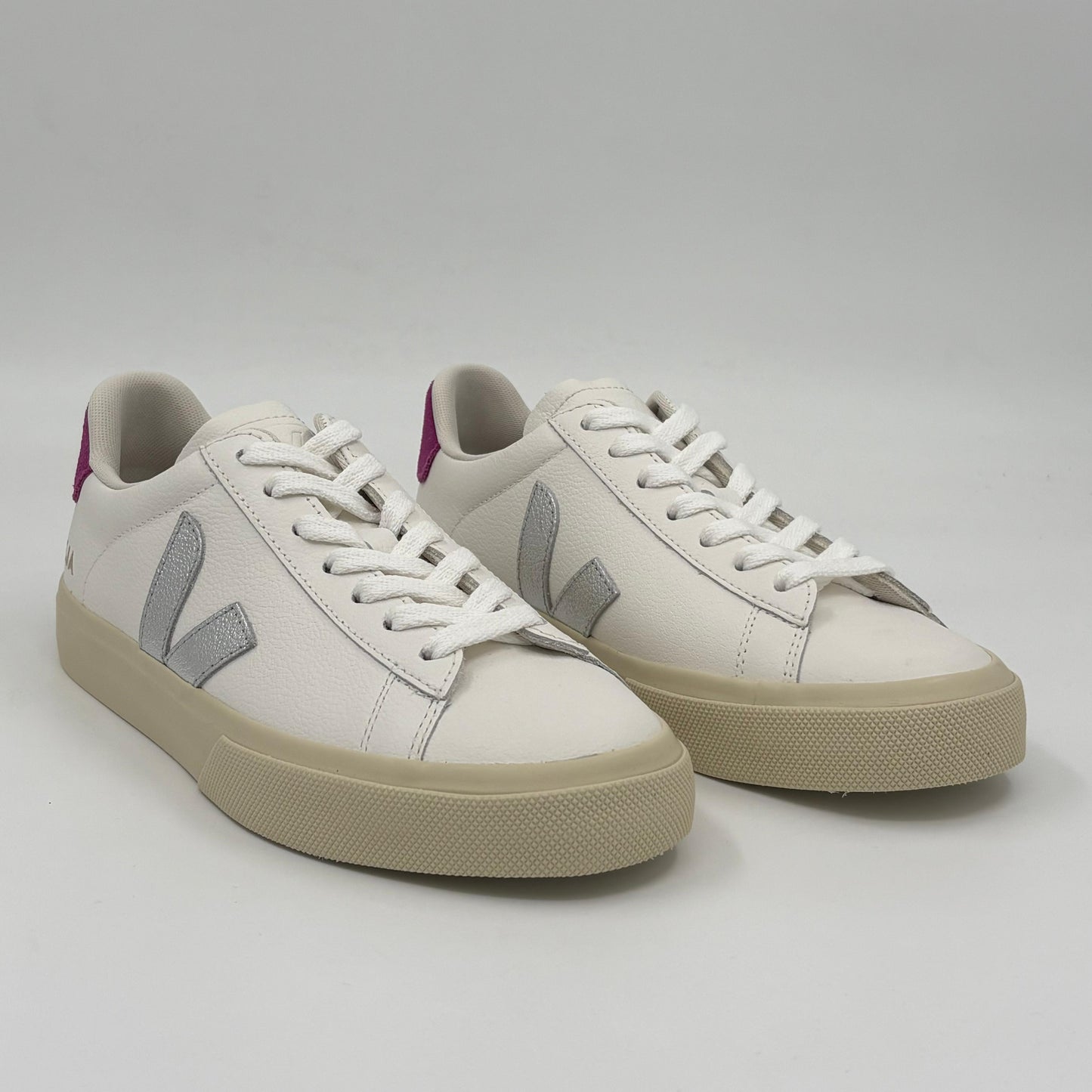 Veja Campo Leather White Silver Ultraviolet