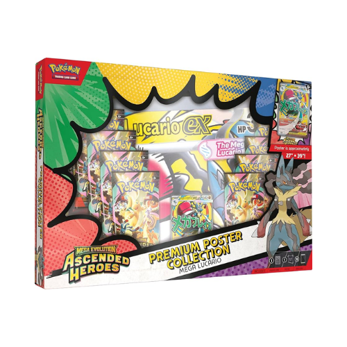 POKEMON TCG (ASCENDED HEROES PREMIUM POSTER COLLECTION LUCARIO/GARDEVOIR)