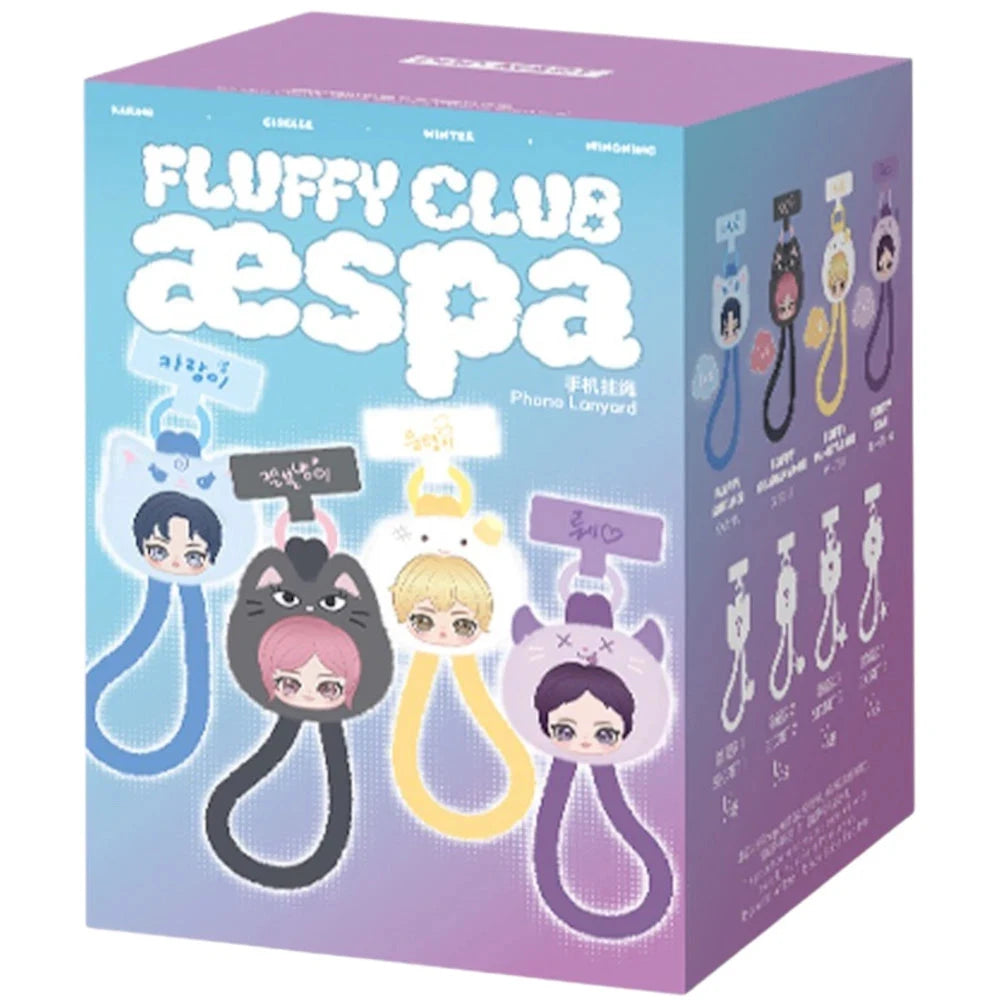 AESPA VINYL PHONE LANYARD (FLUFFY CLUB SERIES)