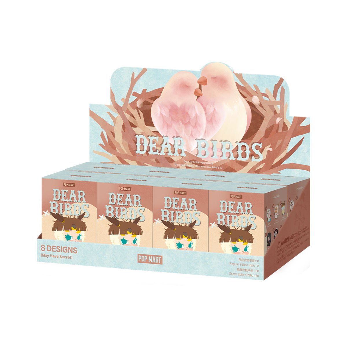 POP MART FIGURES PLUSH PENDANT DEAR BIRDS SERIES