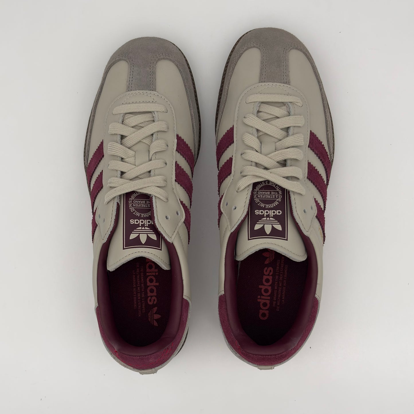 Adidas Samba OG Putty Grey Maroon