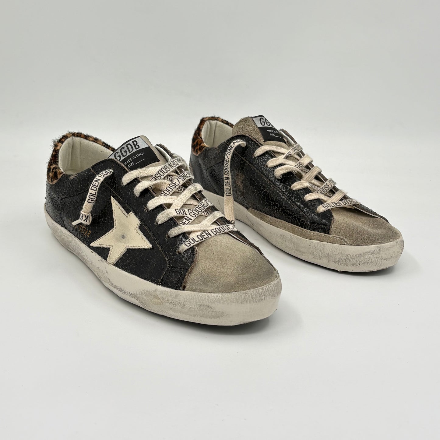 Golden Goose Super Star Black Leopard