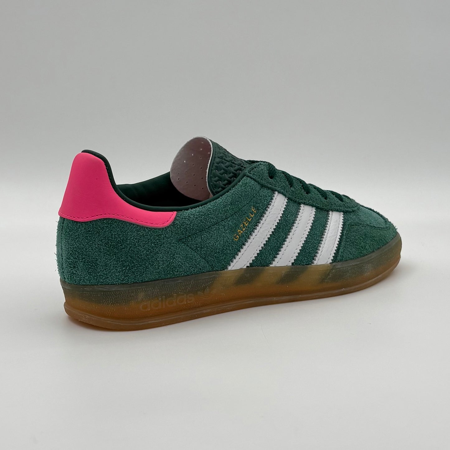 Adidas Gazelle Indoor en verde y rosa claro