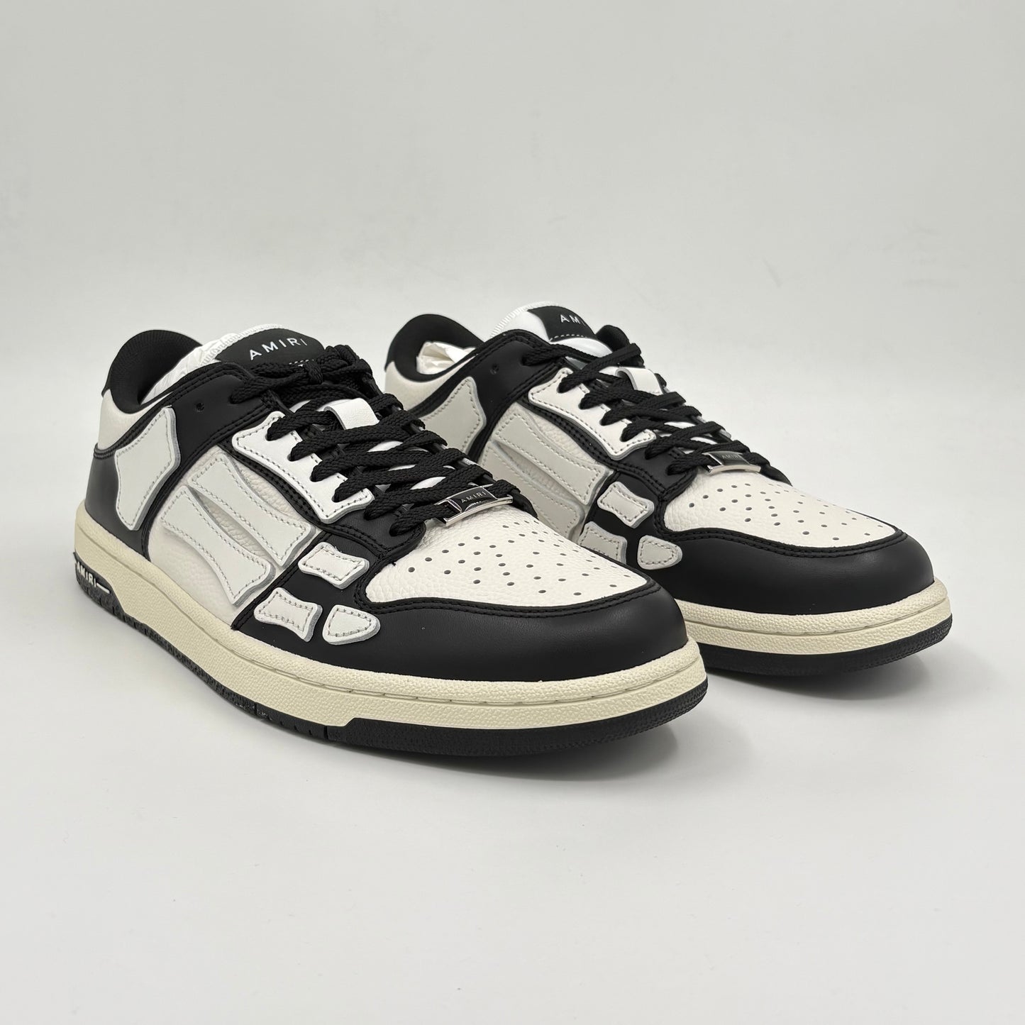 AMIRI Skel Top Low Black White