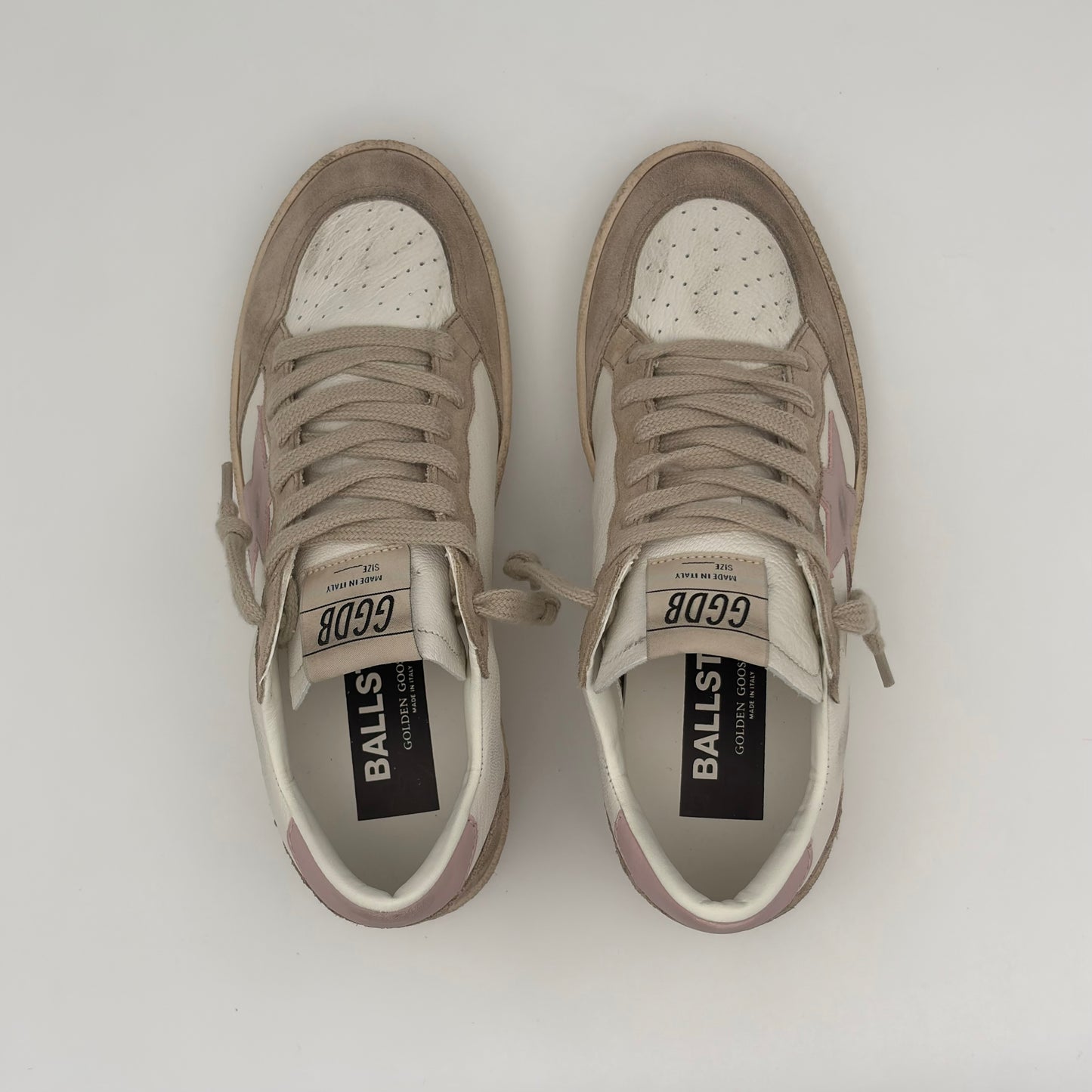 Golden Goose Ball Star White Pink SS25