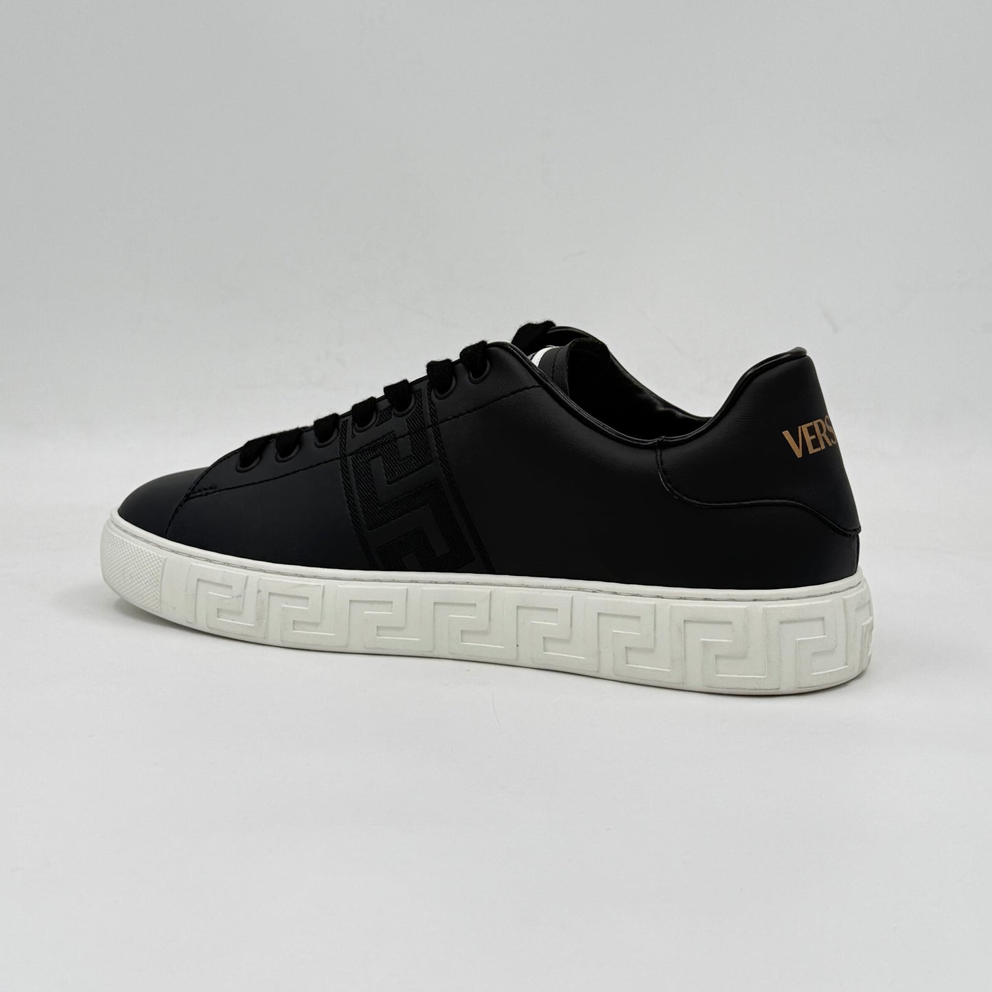Versace Embroidered Greca Black
