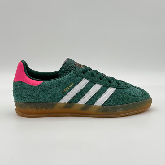 Adidas Gazelle Indoor en verde y rosa claro