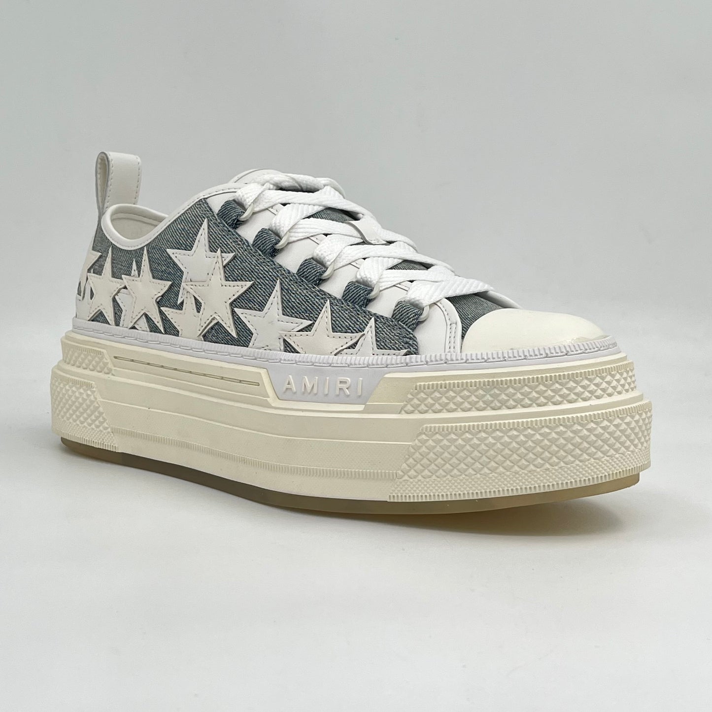 Amiri Stars Court Low Washed Índigo
