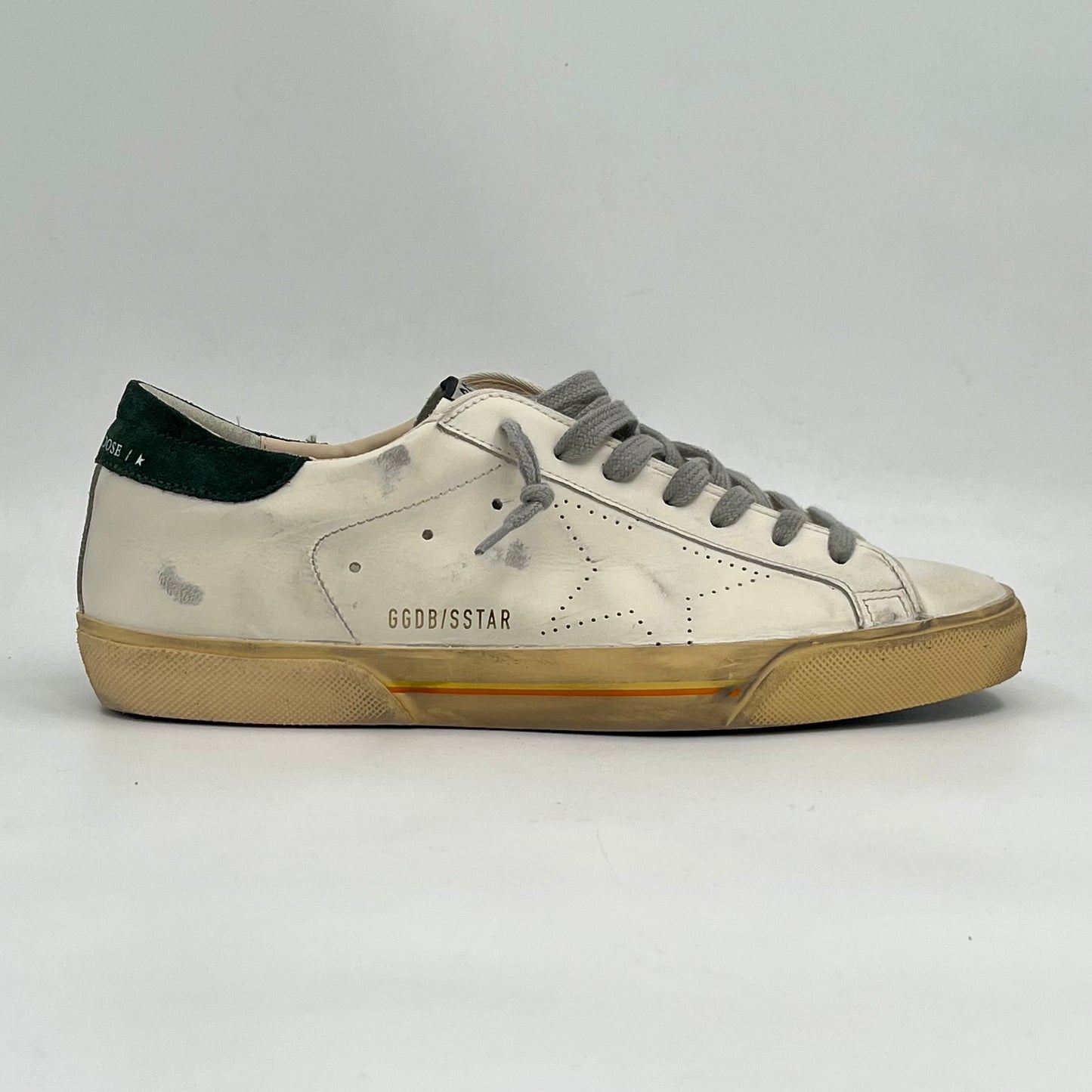 Golden Goose Super-Star White Green