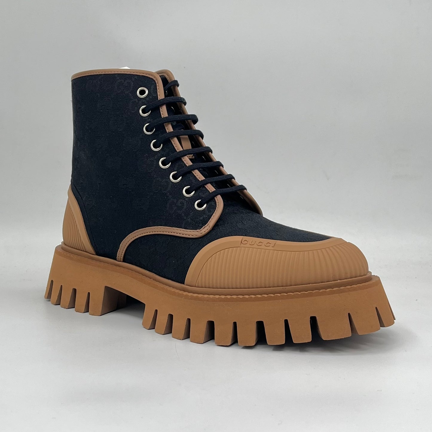 Gucci Lace Up Boot 'Maxi GG - Black’