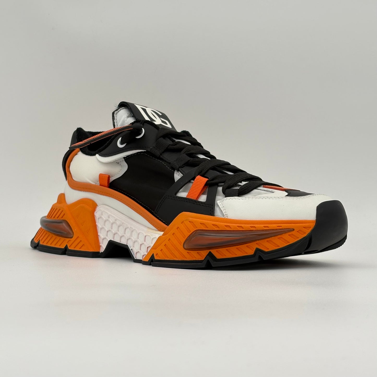 Dolce & Gabbana Airmaster Low Top Black White Orange