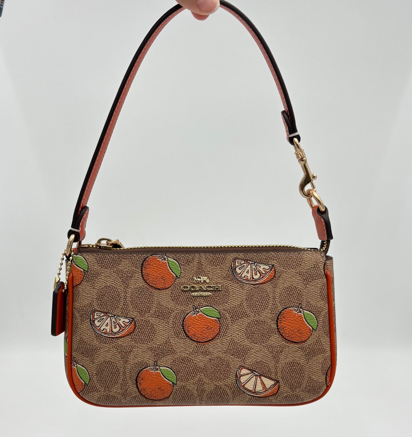 Coach Nolita 19 Signature With Orange