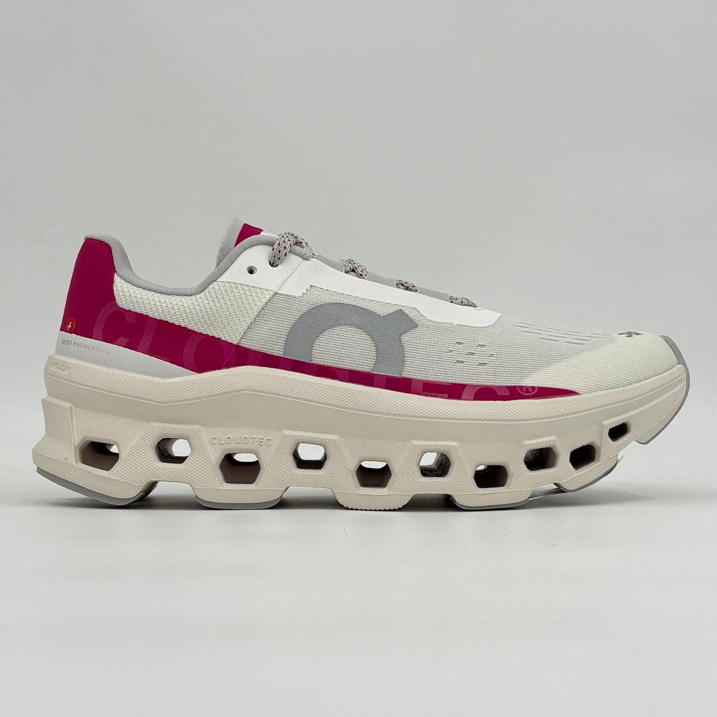 On Running Cloudmonster Ivory Grenadine