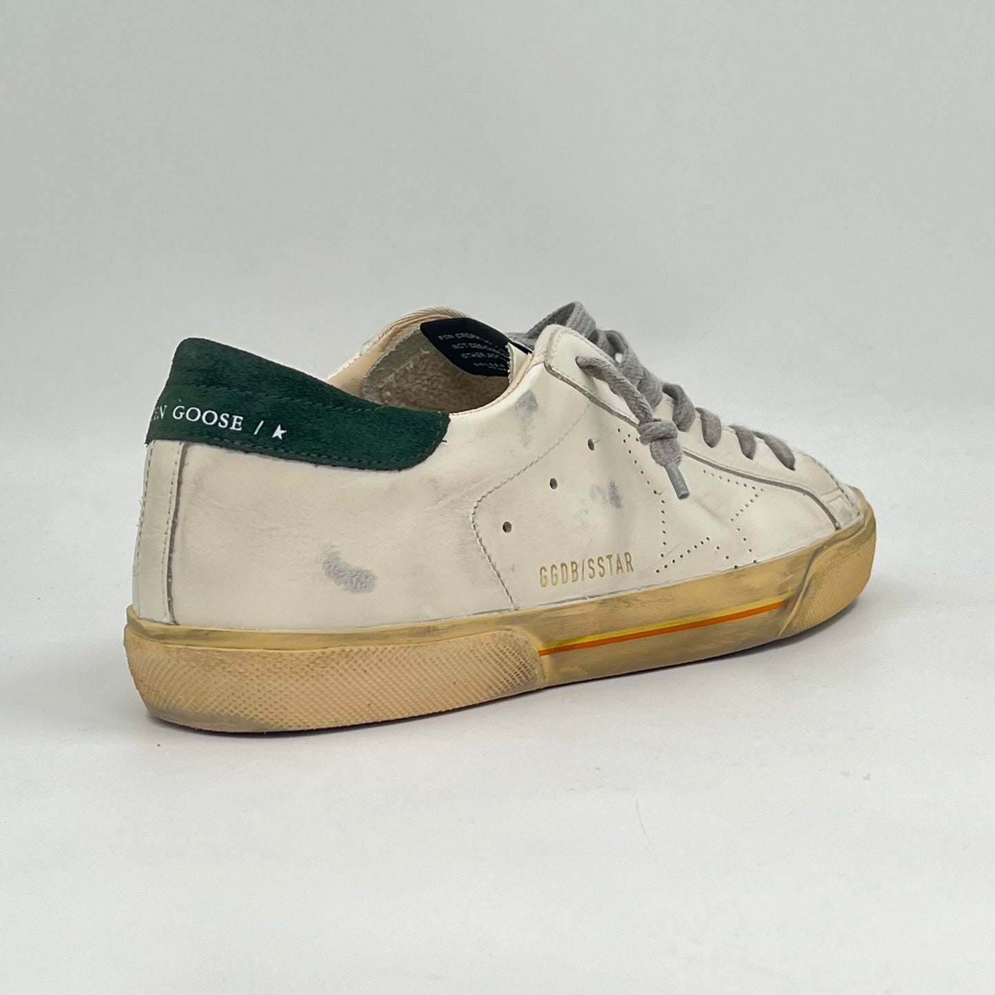 Golden Goose Super-Star White Green