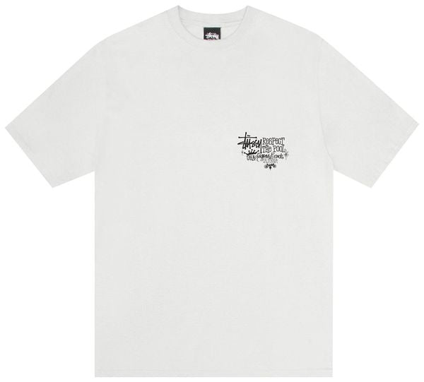 Stussy Respect The Pool Tee Pigment Dyed 'Natural'