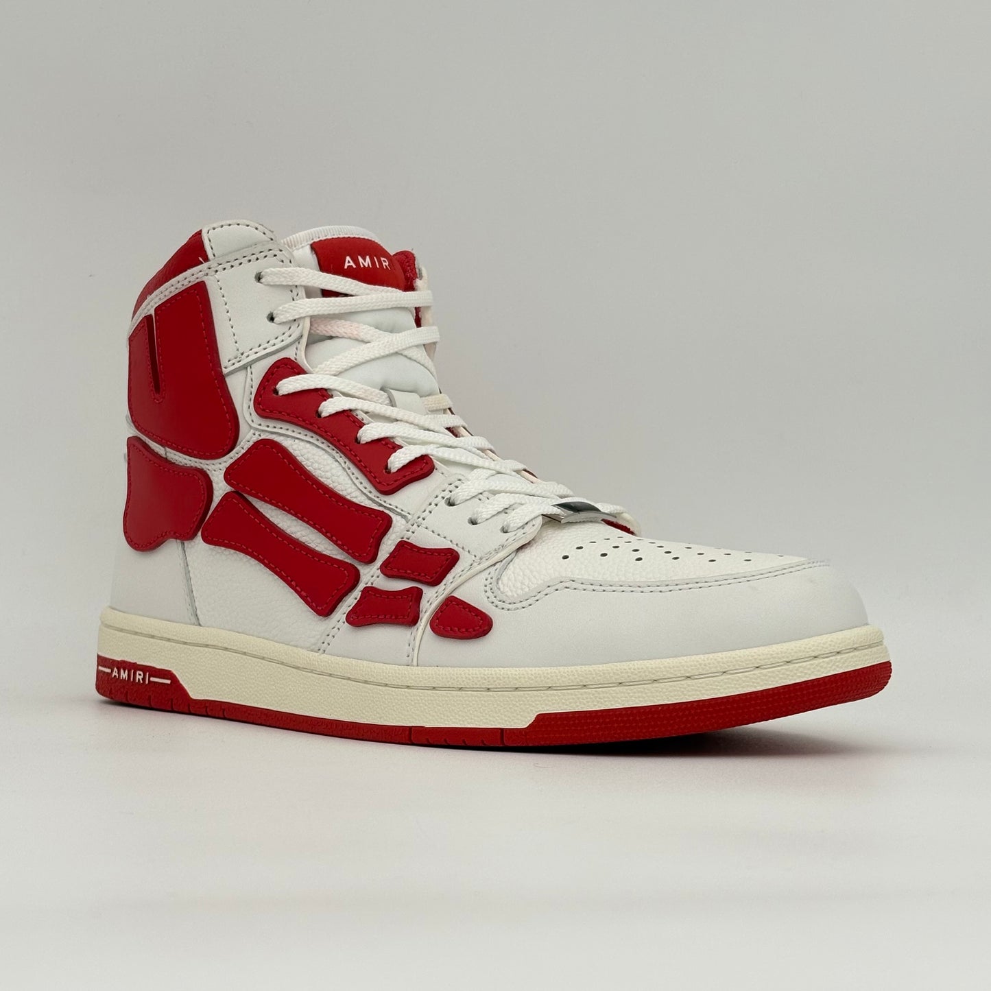 AMIRI Skel Panelled High Top
White Red