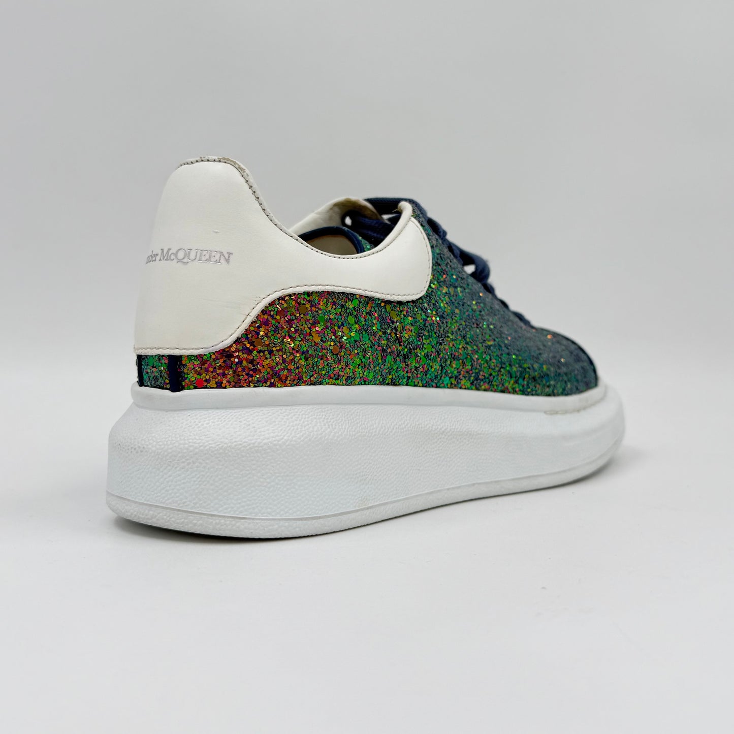 Alexander McQueen Girls Petról Glitter                                              (Pre-owned condition 8/10 No Box)