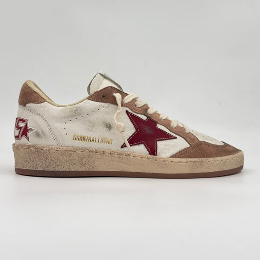 Golden Goose Ball Star White Red
