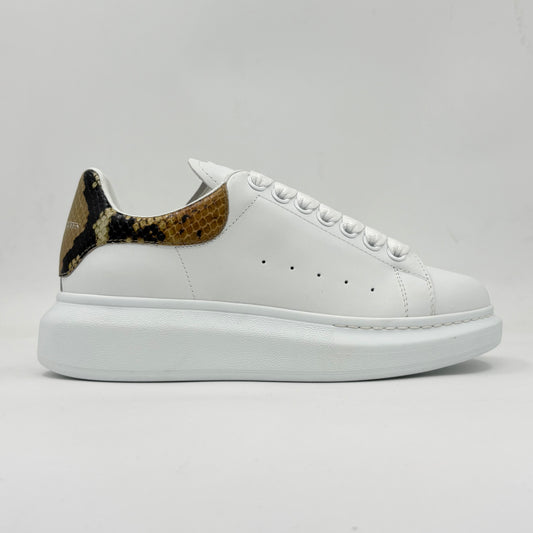 Alexander McQueen Oversized White/Python Heel