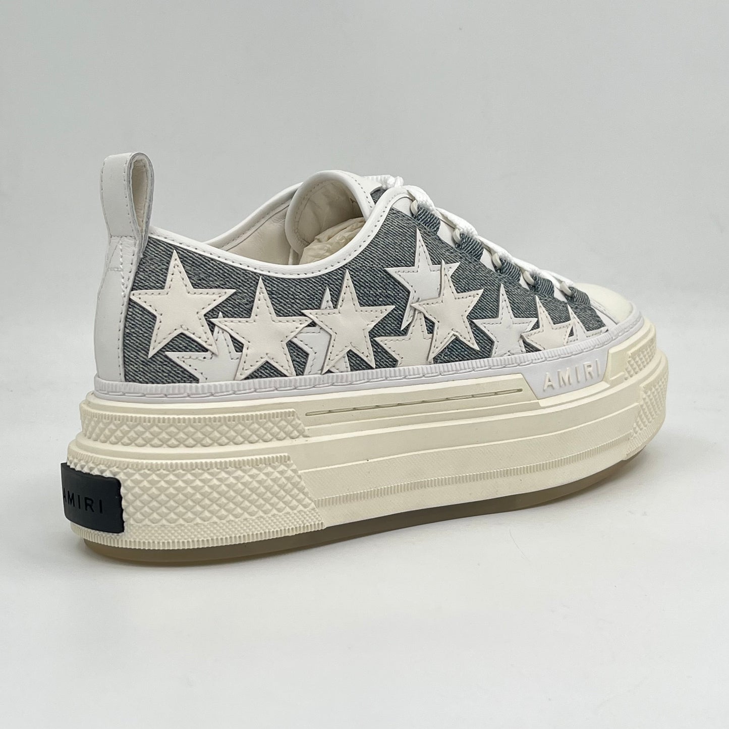 Amiri Stars Court Low Washed Índigo