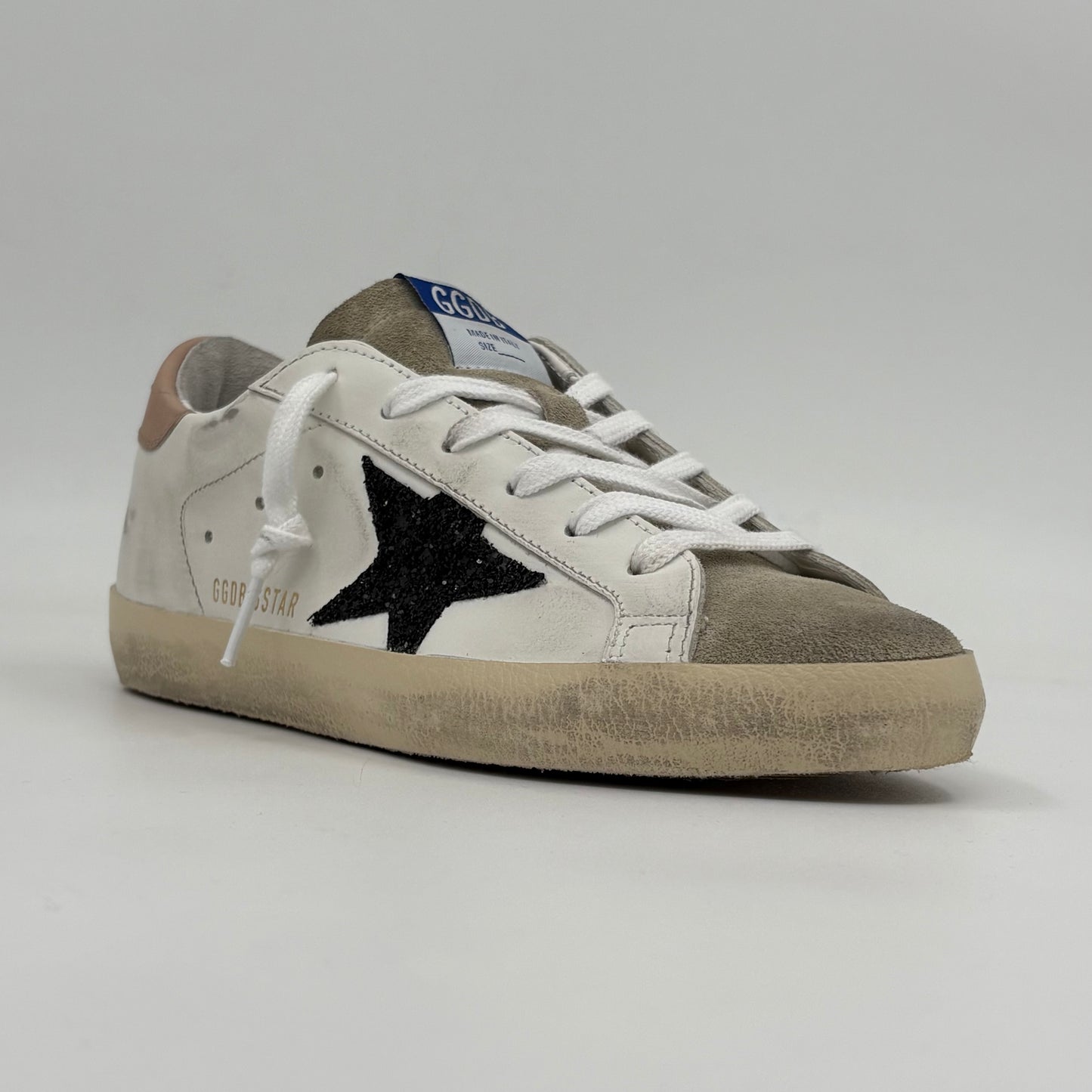 Golden Goose Super-Star
White Black Glitter Women's