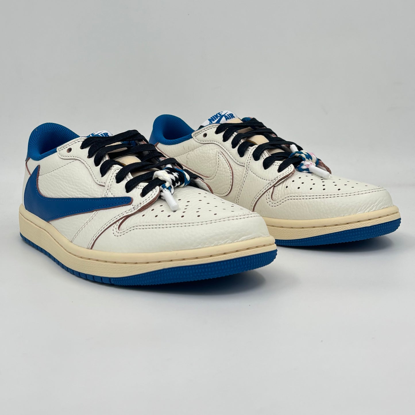 Jordan 1 Retro Low OG SP Fragment x Travis Scott Sail Military Blue