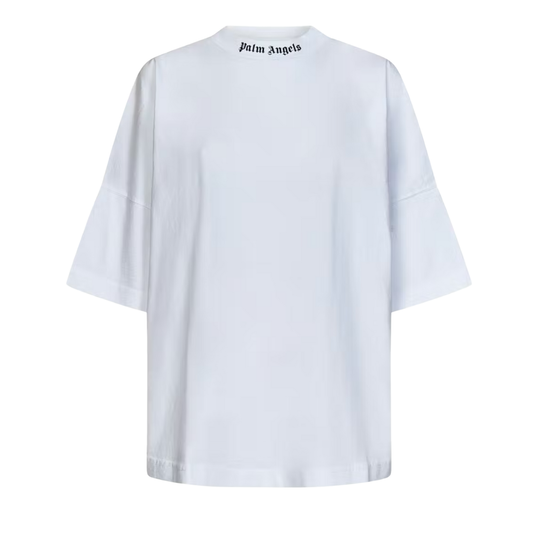 Palm Angels Logo Back Print Tee – White