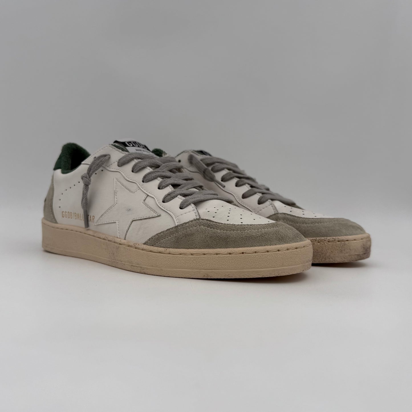 Golden Goose Ball Star White Green