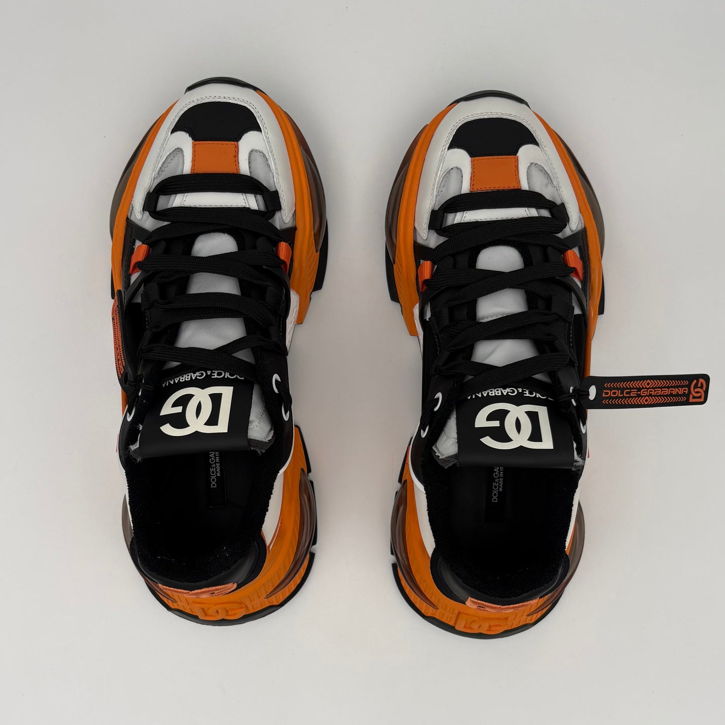 Dolce & Gabbana Airmaster Low Top Black White Orange
