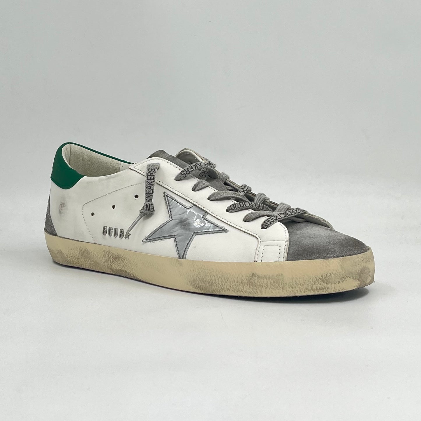 Golden Goose Súper Star Silver Green