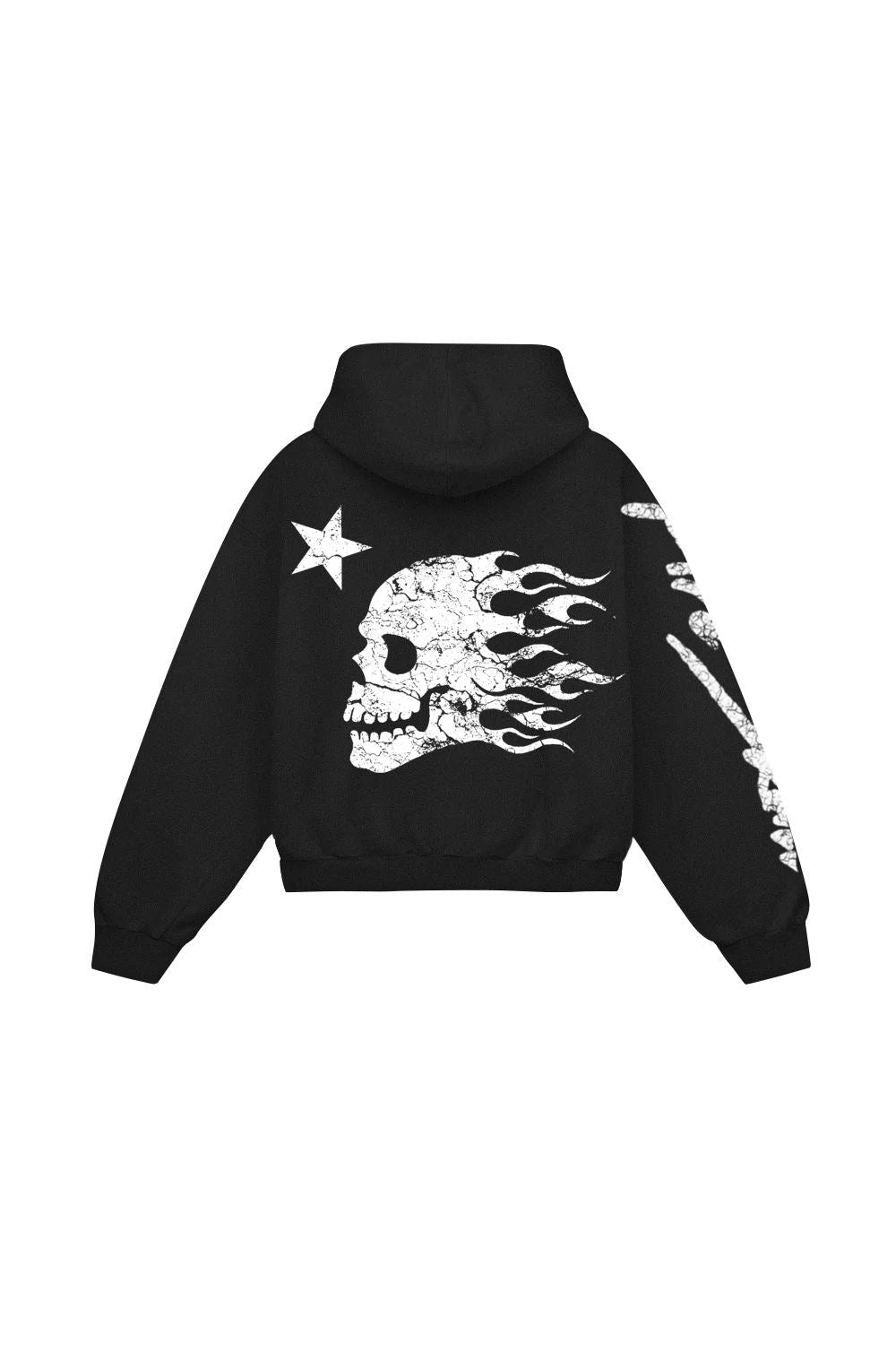 AZ FIRE SKULL ZIPPER