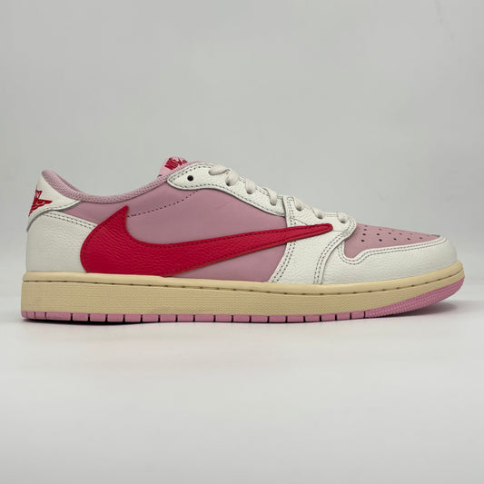 Air Jordan 1 Low x Travis Scott "Sail Tropical Pink" (Pre-owned 9/10)