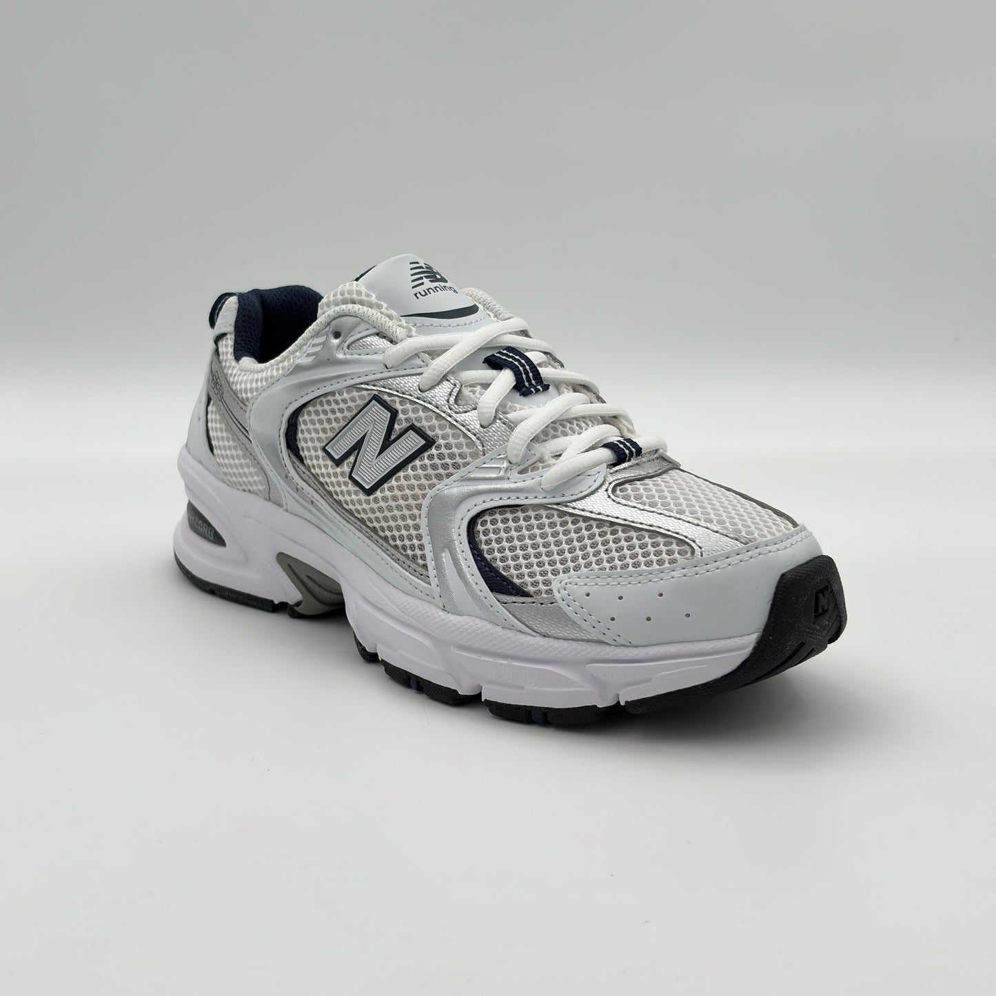 New Balance 530 White Silver Navy