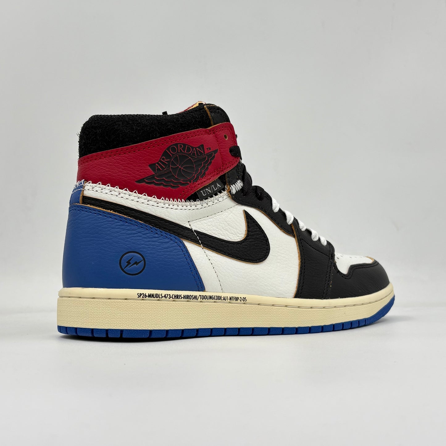 Jordan 1 Retro High OG SP Fragment x Union LA Varsity Red Sport Royal