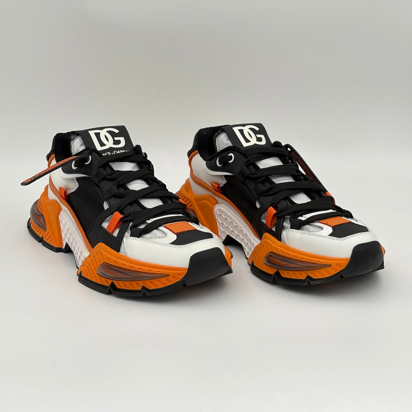 Dolce & Gabbana Airmaster Low Top Black White Orange