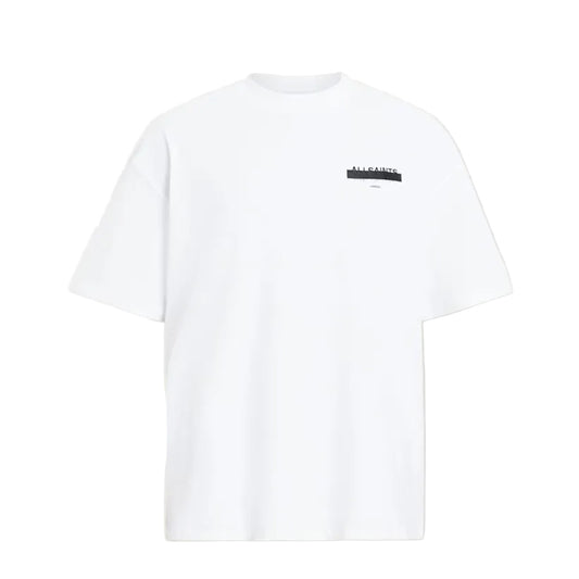 AllSaints REDACT OVERSIZED EMBROIDERED LOGO T-SHIRT