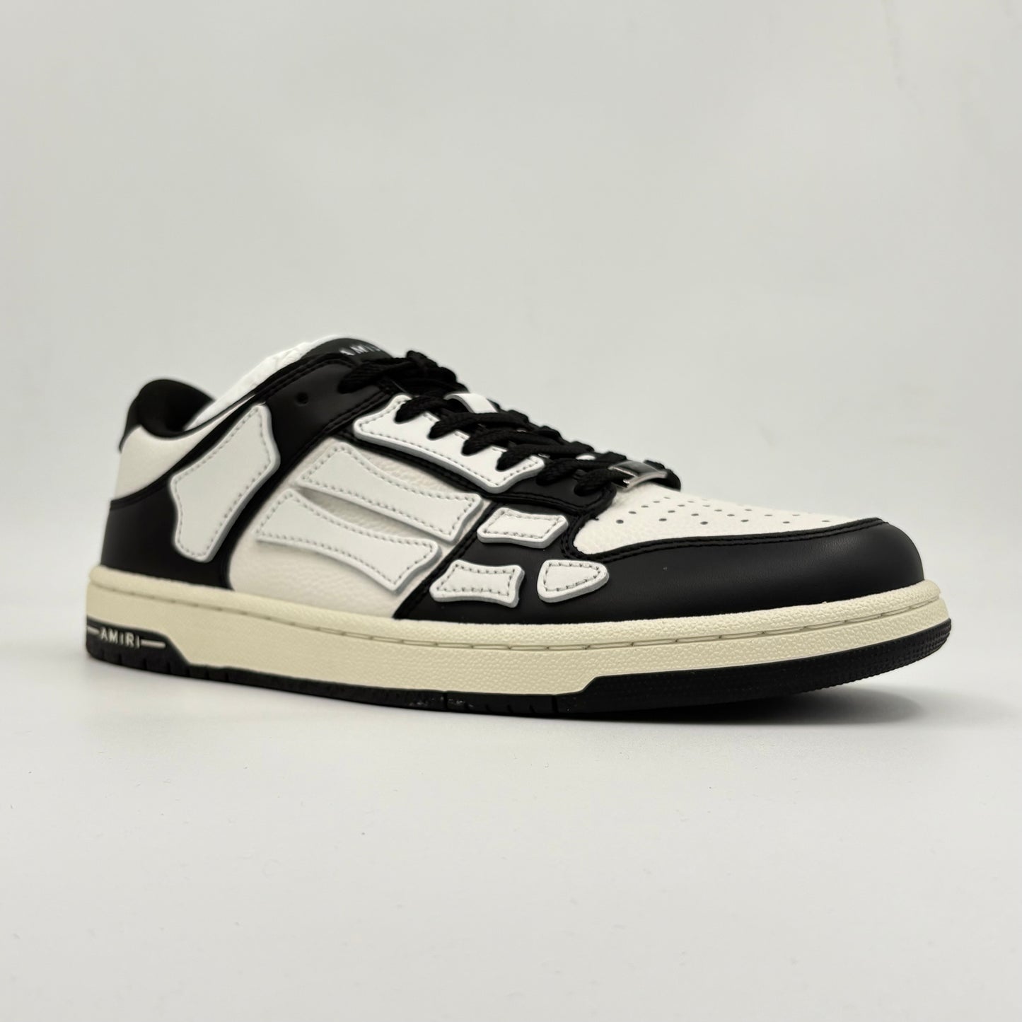 AMIRI Skel Top Low Black White