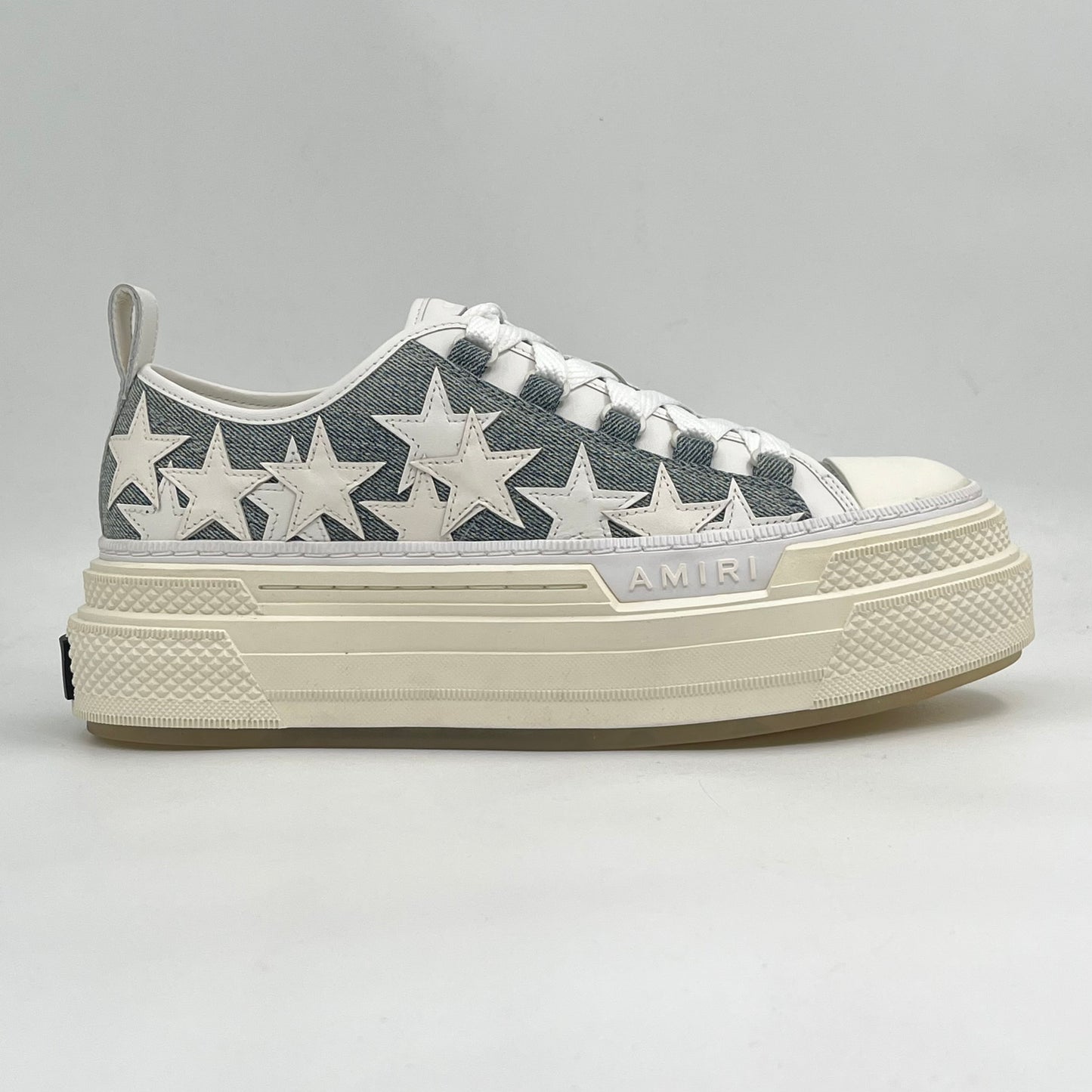 Amiri Stars Court Low Washed Índigo