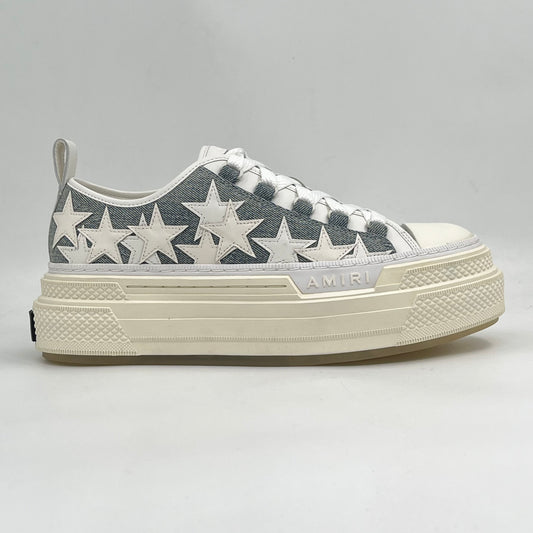 Amiri Stars Court Low Washed Índigo