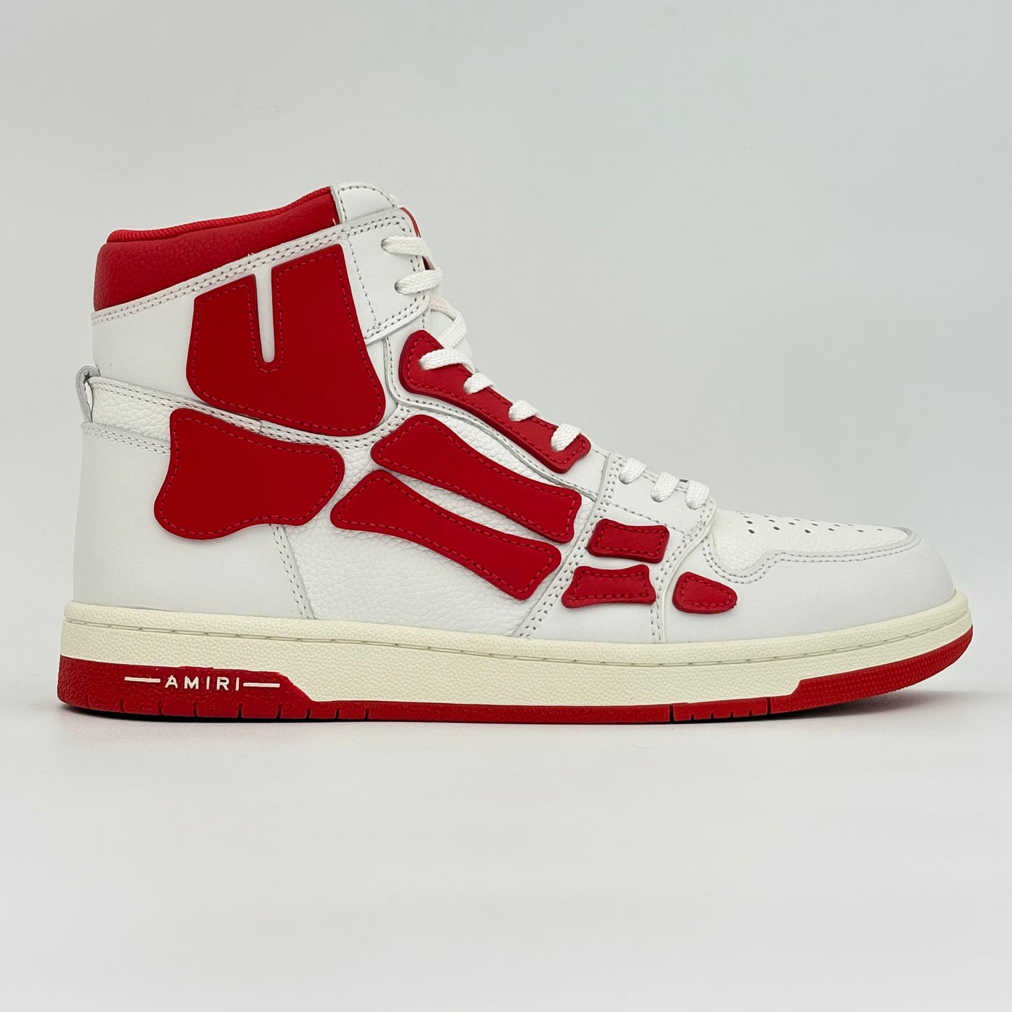 AMIRI Skel Panelled High Top
White Red